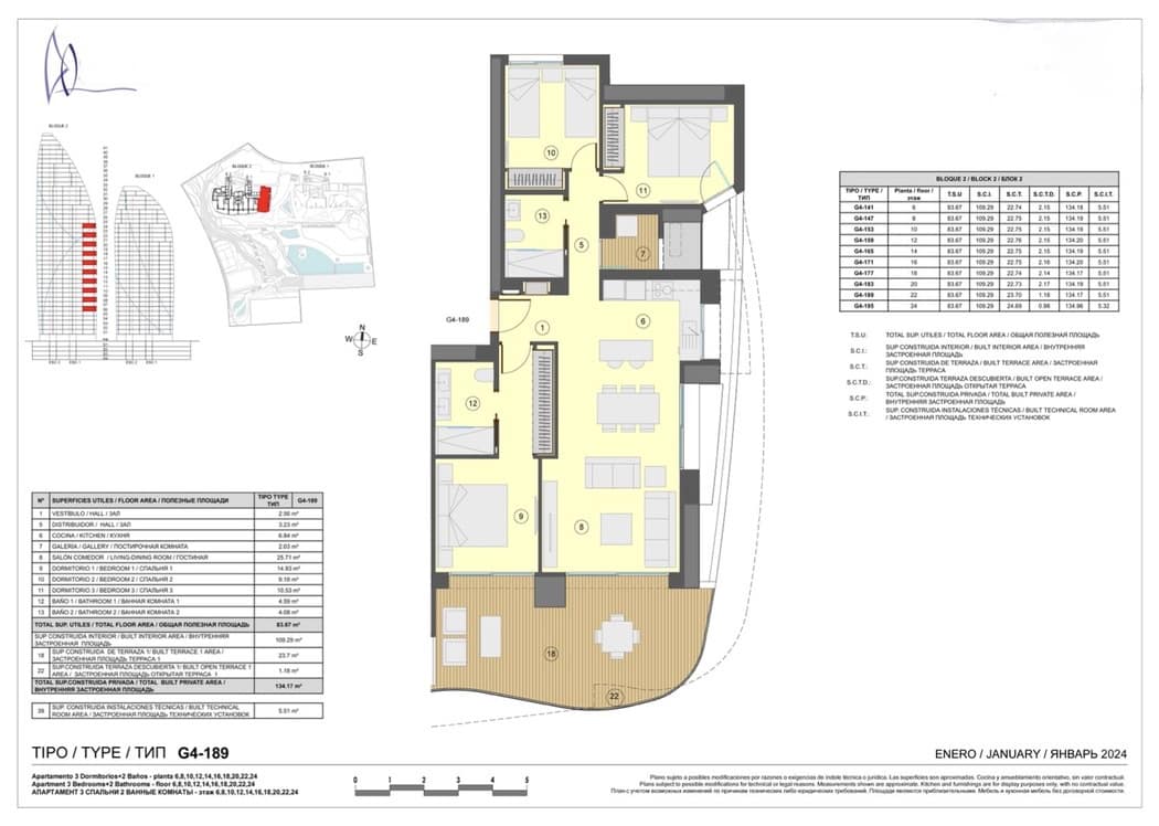 Apartamento de 3 habitaciones en Benidorm en venta con garaje - 925.000 € (Ref: 8194340)