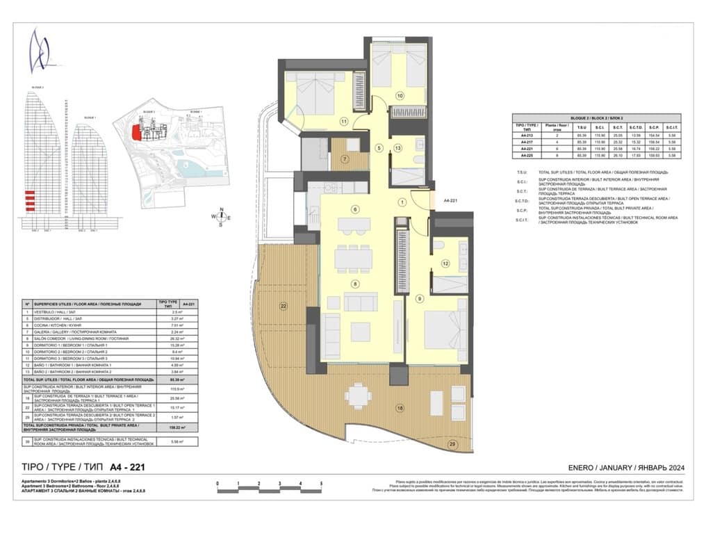 Apartamento de 3 habitaciones en Benidorm en venta con garaje - 880.000 € (Ref: 8398217)