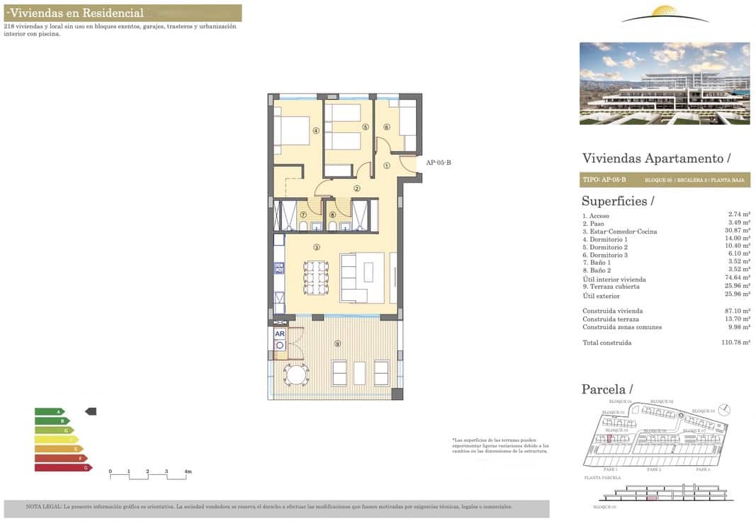 3 camera da letto Appartamento in vendita in Alicante citta con garage - 310.500 € (Rif: 8454476)
