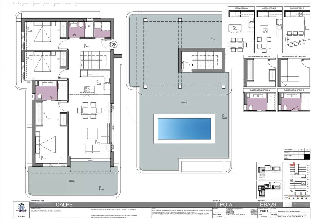 3 bedroom Apartment for sale in Calpe / Calp with pool garage - € 1,562,000 (Ref: 8659994)