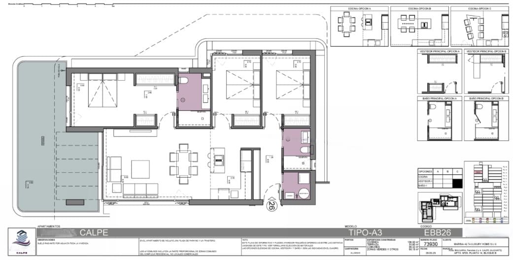 3 bedroom Apartment for sale in Calpe / Calp with garage - € 1,015,000 (Ref: 8659995)