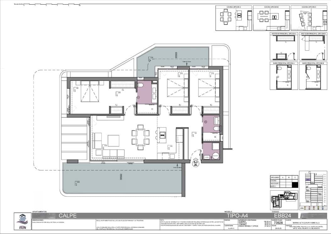 3 bedroom Apartment for sale in Calpe / Calp with garage - € 1,015,000 (Ref: 8659995)