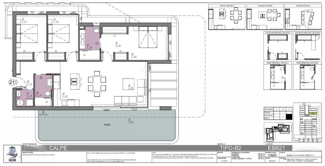 3 bedroom Apartment for sale in Calpe / Calp with pool garage - € 960,000 (Ref: 8659997)