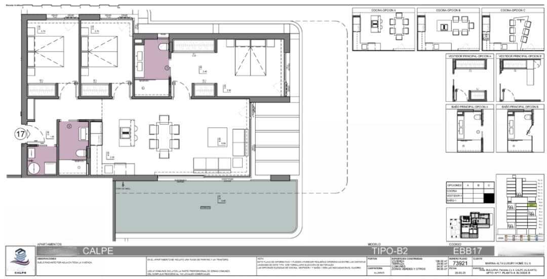 3 bedroom Apartment for sale in Calpe / Calp with garage - € 877,000 (Ref: 8659998)