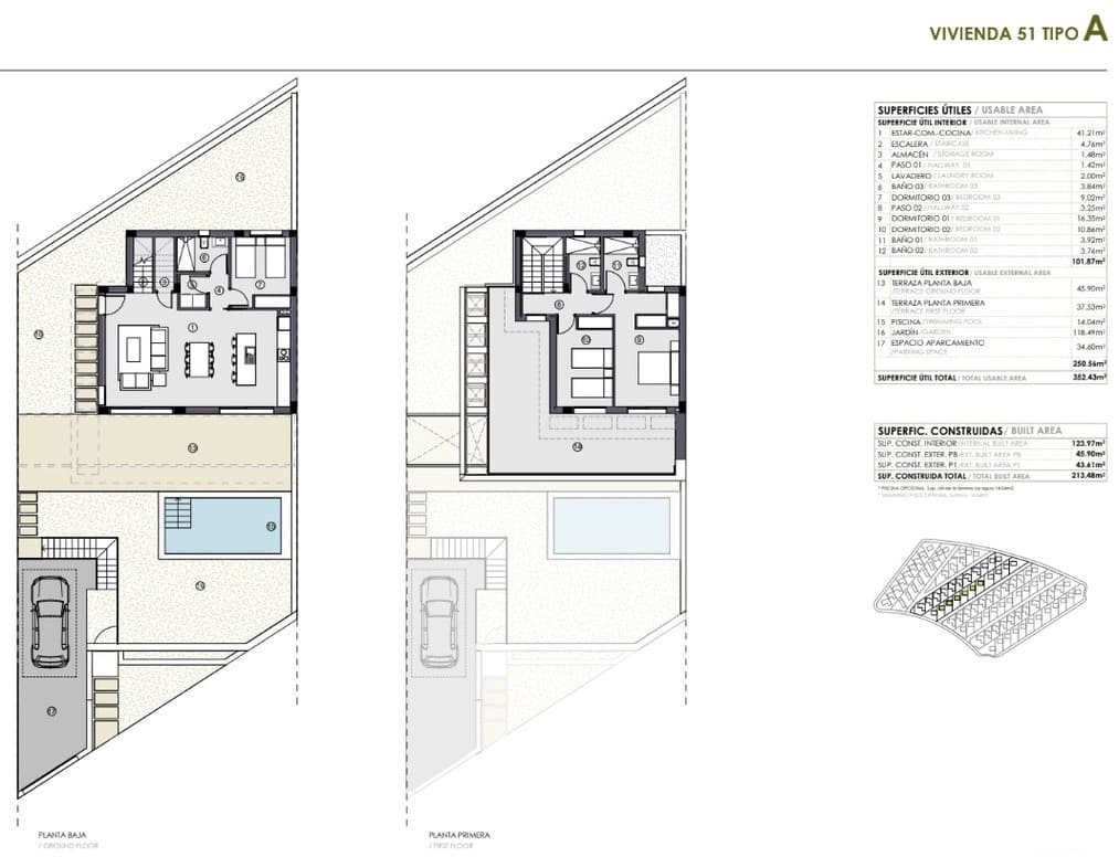 3 sypialnia Willa na sprzedaż w Polop z basenem garażem - 585 400 € (Ref: 8697742)