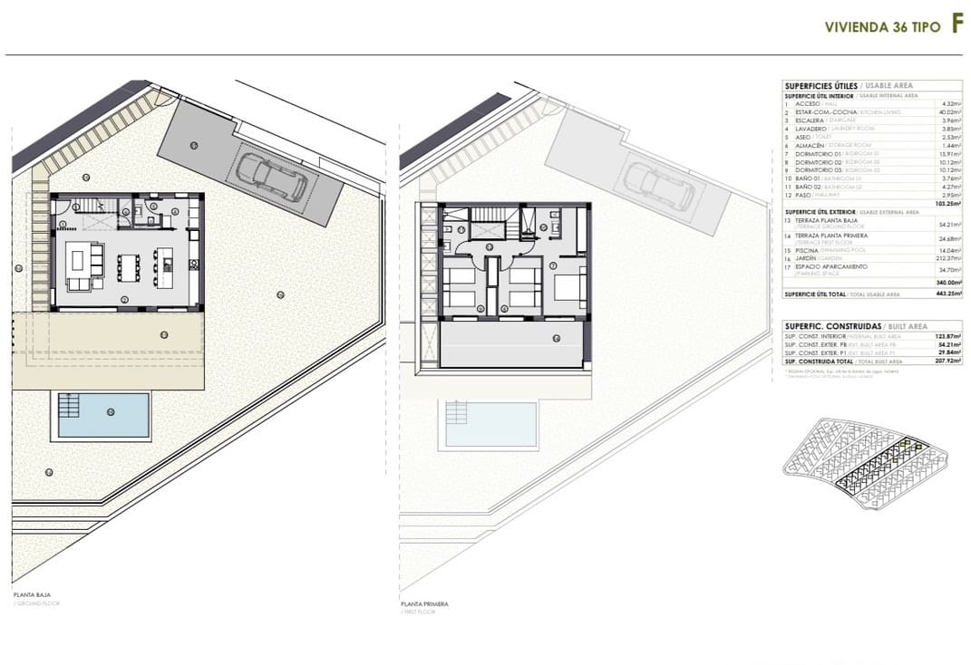 3 sypialnia Willa na sprzedaż w Polop z basenem garażem - 694 700 € (Ref: 8716006)