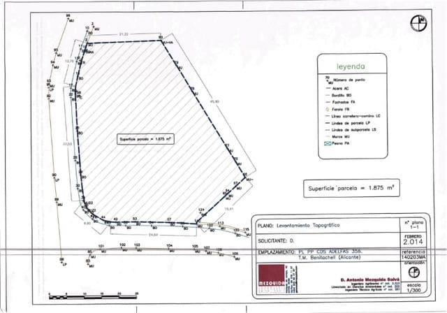 Ubebygd land til salgs i Benitachell / Benitatxell - € 196 000 (Ref: 8793824)