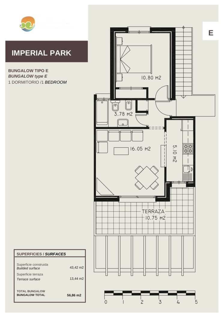 1 soveværelse Bungalow til salg i Calpe / Calp med garage - € 180.000 (Ref: 8889075)