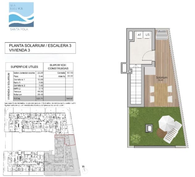 2 camera da letto Appartamento in vendita in Santa Pola con garage - 330.000 € (Rif: 8889075)
