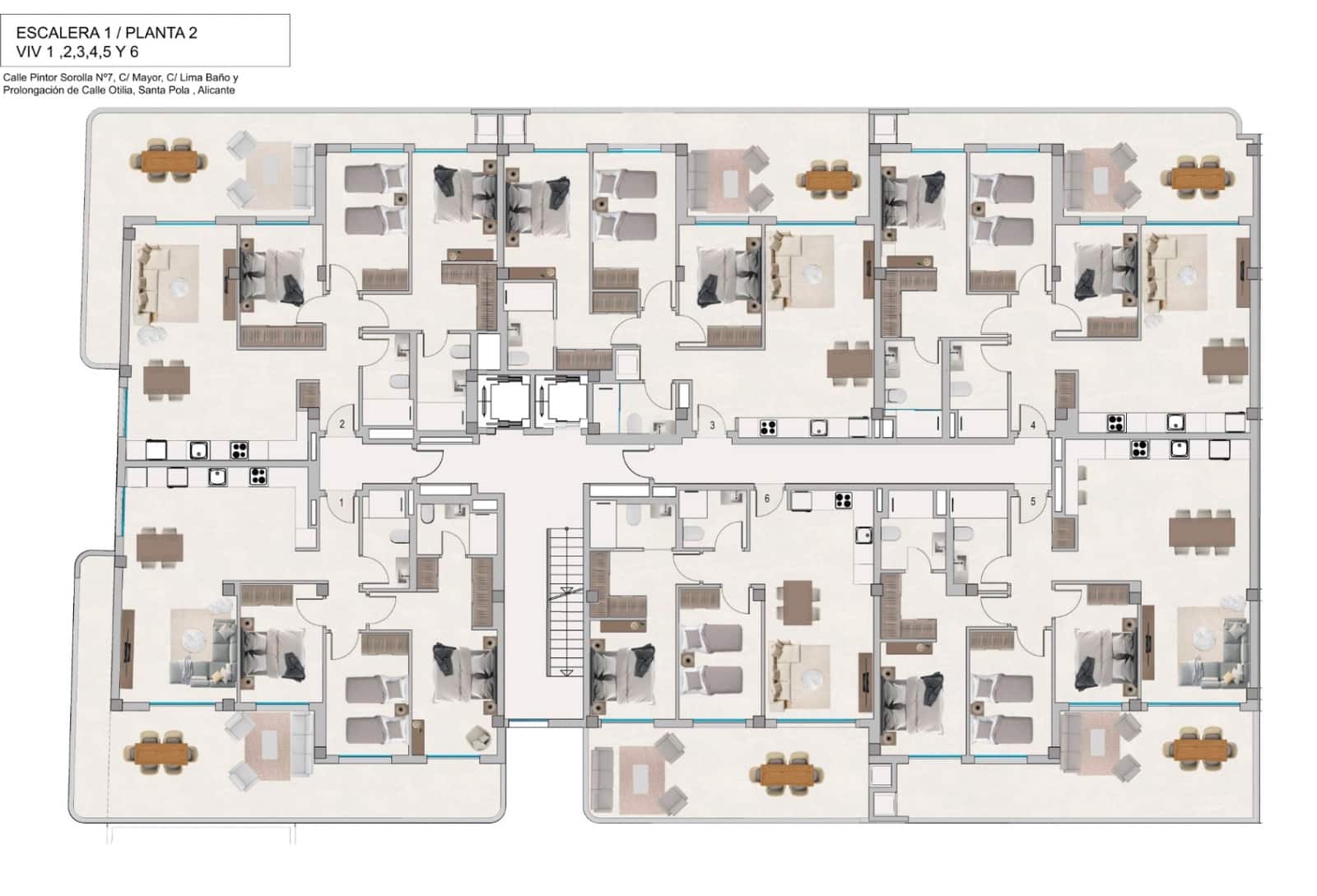 3 camera da letto Appartamento in vendita in Santa Pola con garage - 305.000 € (Rif: 8889076)
