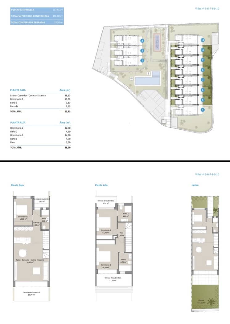 3 soveværelse Semi-Rækkehus til salg i Finestrat med garage - € 495.000 (Ref: 8910758)