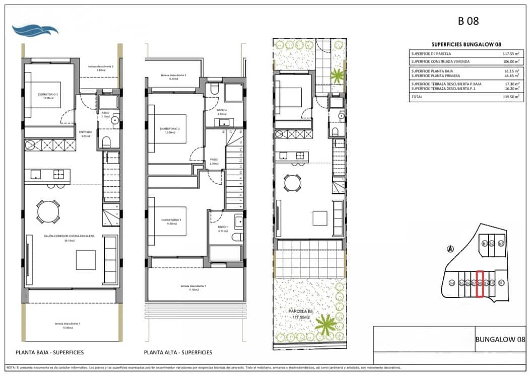 3 soveværelse Semi-Rækkehus til salg i Finestrat med garage - € 495.000 (Ref: 8910758)