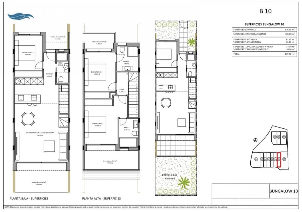 3 soveværelse Semi-Rækkehus til salg i Finestrat med garage - € 495.000 (Ref: 8910758)
