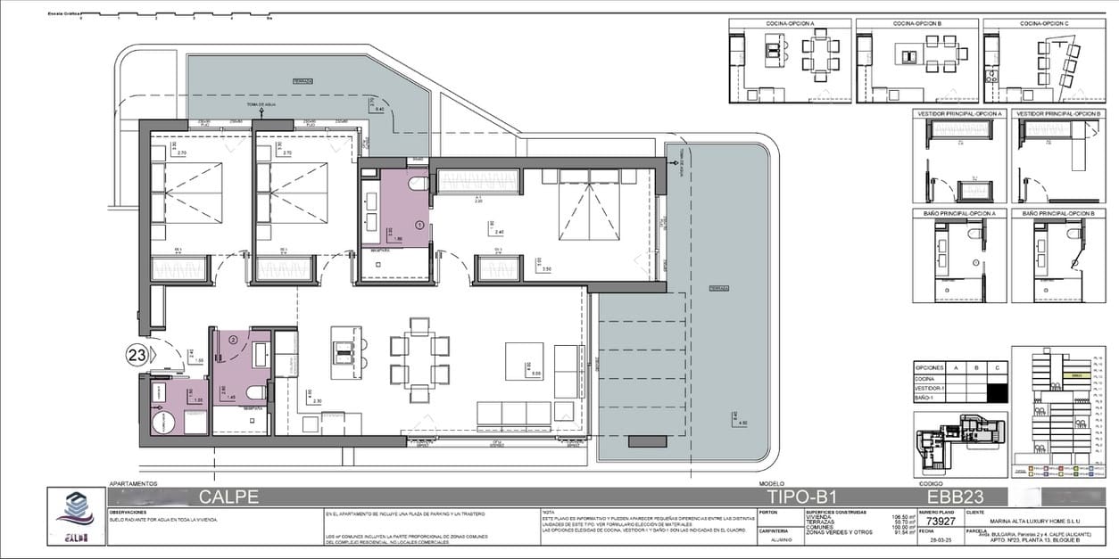 3 bedroom Apartment for sale in Calpe / Calp with garage - € 1,025,000 (Ref: 8928170)