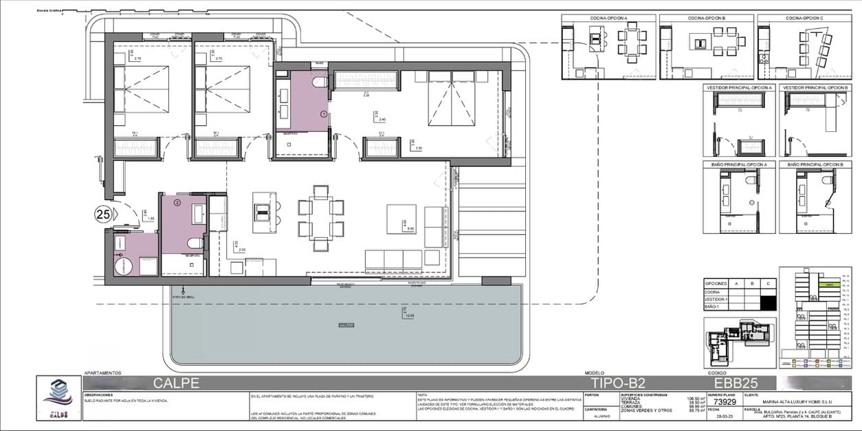 3 bedroom Apartment for sale in Calpe / Calp with garage - € 1,025,000 (Ref: 8928170)