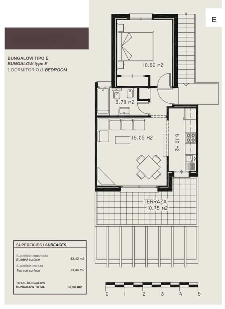 1 Zimmer Bungalow zu verkaufen in Calpe / Calp mit Pool Garage - 175.000 € (Ref: 8930194)