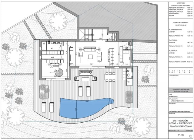 3 camera da letto Villa in vendita in Calpe / Calp con piscina garage - 1.360.000 € (Rif: 9050148)