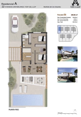 3 sypialnia Willa na sprzedaż w Monforte del Cid z basenem - 489 000 € (Ref: 9142583)
