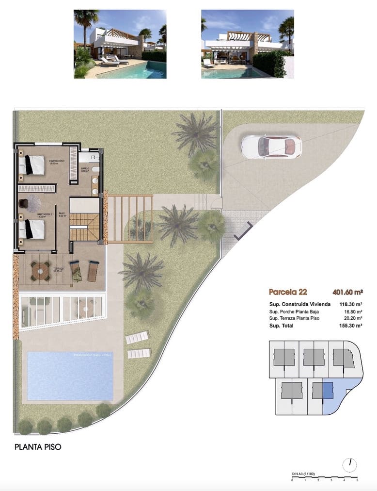 3 bedroom Villa for sale in Monforte del Cid with pool - € 695,000 (Ref: 9151066)