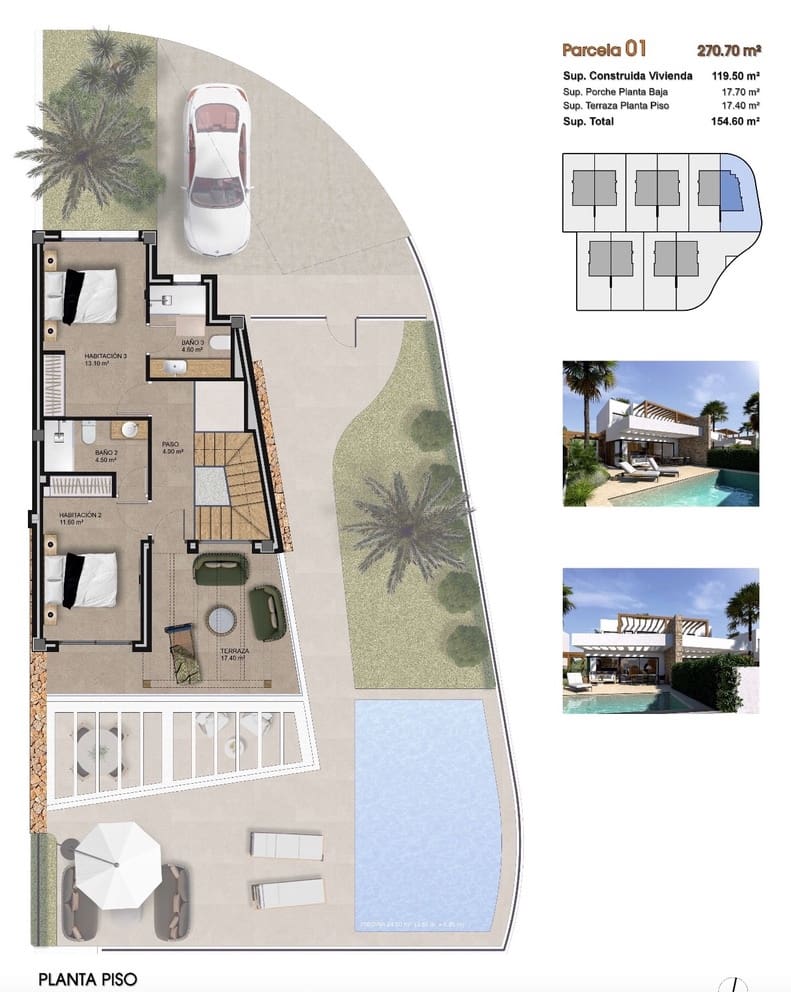 3 bedroom Villa for sale in Monforte del Cid with pool - € 695,000 (Ref: 9151066)