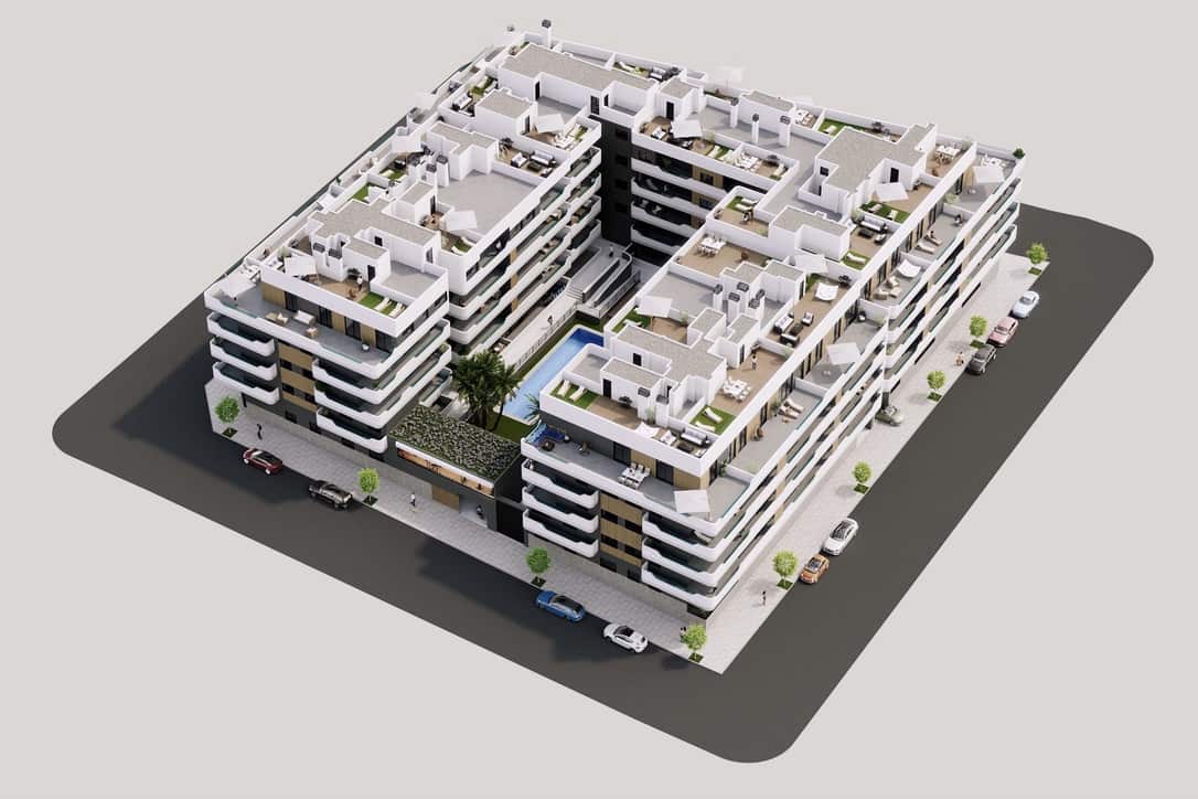 2 soverom Leilighet til salgs i Santa Pola med svømmebasseng garasje - € 298 000 (Ref: 9177575)