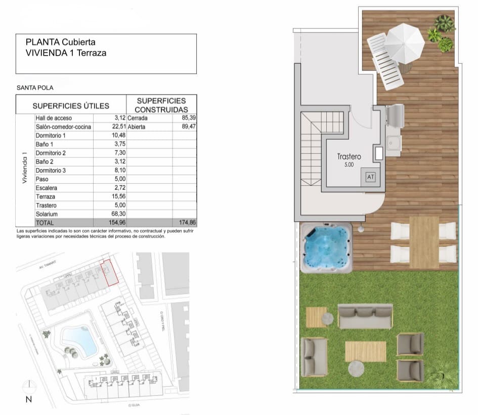 2 camera da letto Appartamento in vendita in Santa Pola con piscina garage - 570.000 € (Rif: 9177576)