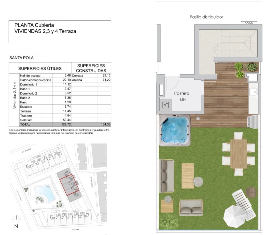 2 bedroom Apartment for sale in Santa Pola with pool garage - € 440,000 (Ref: 9177577)