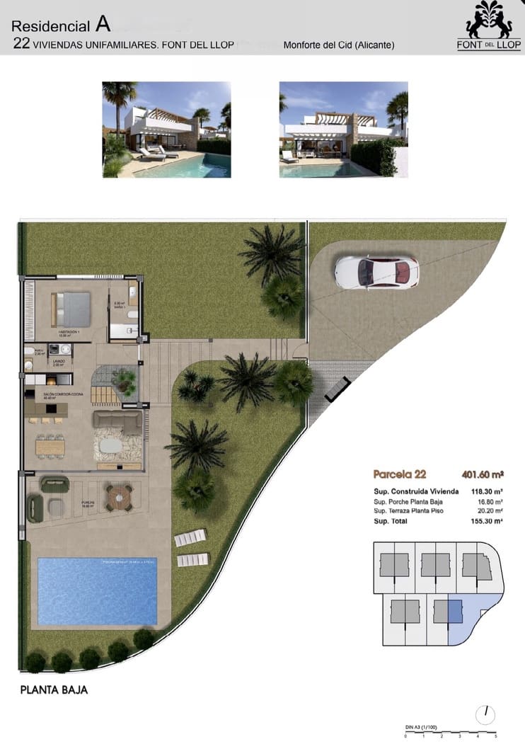 3 camera da letto Villa in vendita in Monforte del Cid con piscina garage - 650.000 € (Rif: 9177581)