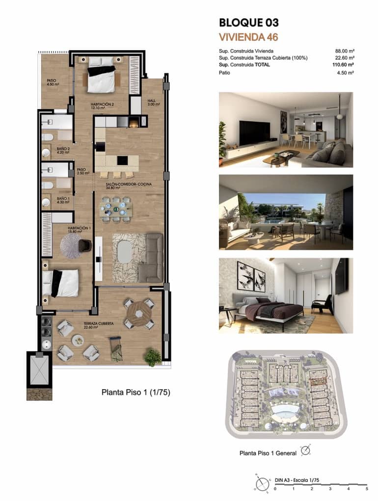 2 soverom Leilighet til salgs i Monforte del Cid med garasje - € 295 000 (Ref: 9177581)