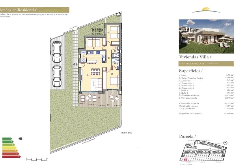 3 soveværelse Villa til salg i Alicante by med garage - € 460.000 (Ref: 9198274)