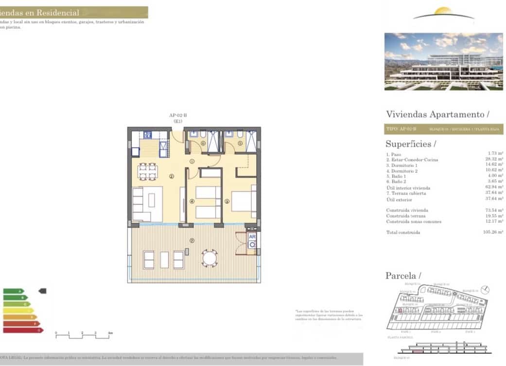 2 camera da letto Appartamento in vendita in Alicante citta con garage - 266.000 € (Rif: 9200200)