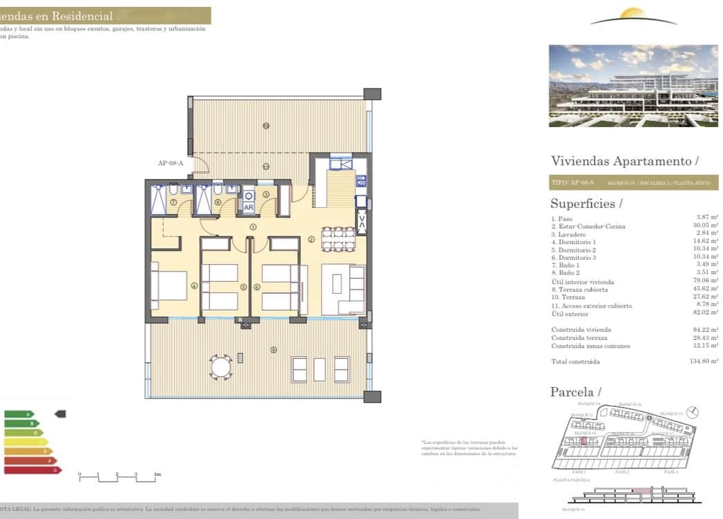 3 camera da letto Appartamento in vendita in Alicante citta con garage - 431.250 € (Rif: 9200202)
