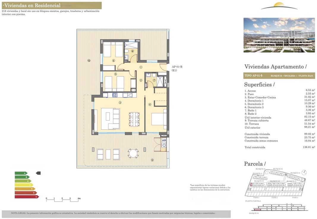 3 camera da letto Appartamento in vendita in Alicante citta con garage - 437.000 € (Rif: 9201724)