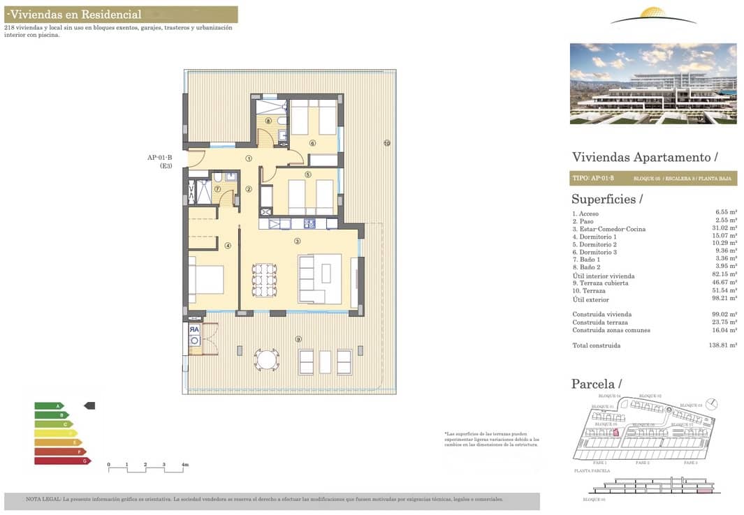 3 camera da letto Appartamento in vendita in Alicante citta con garage - 437.000 € (Rif: 9201724)