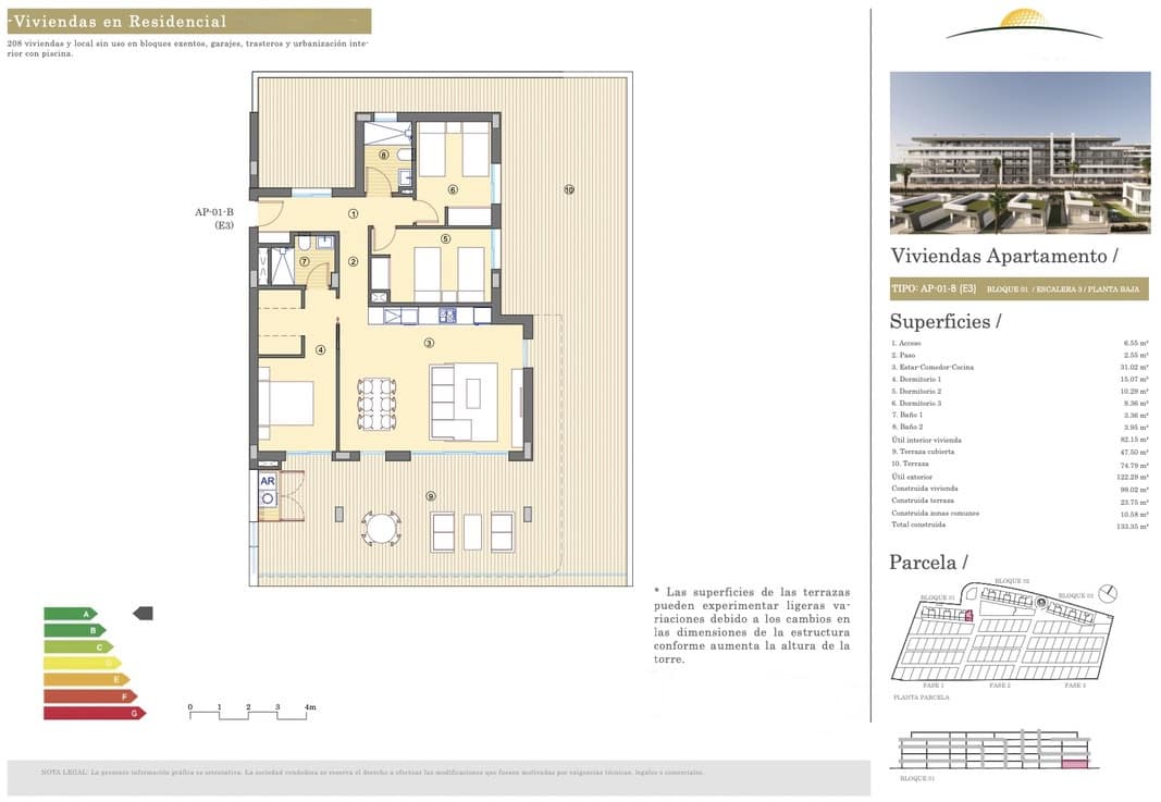 3 camera da letto Appartamento in vendita in Alicante citta con garage - 437.000 € (Rif: 9201724)