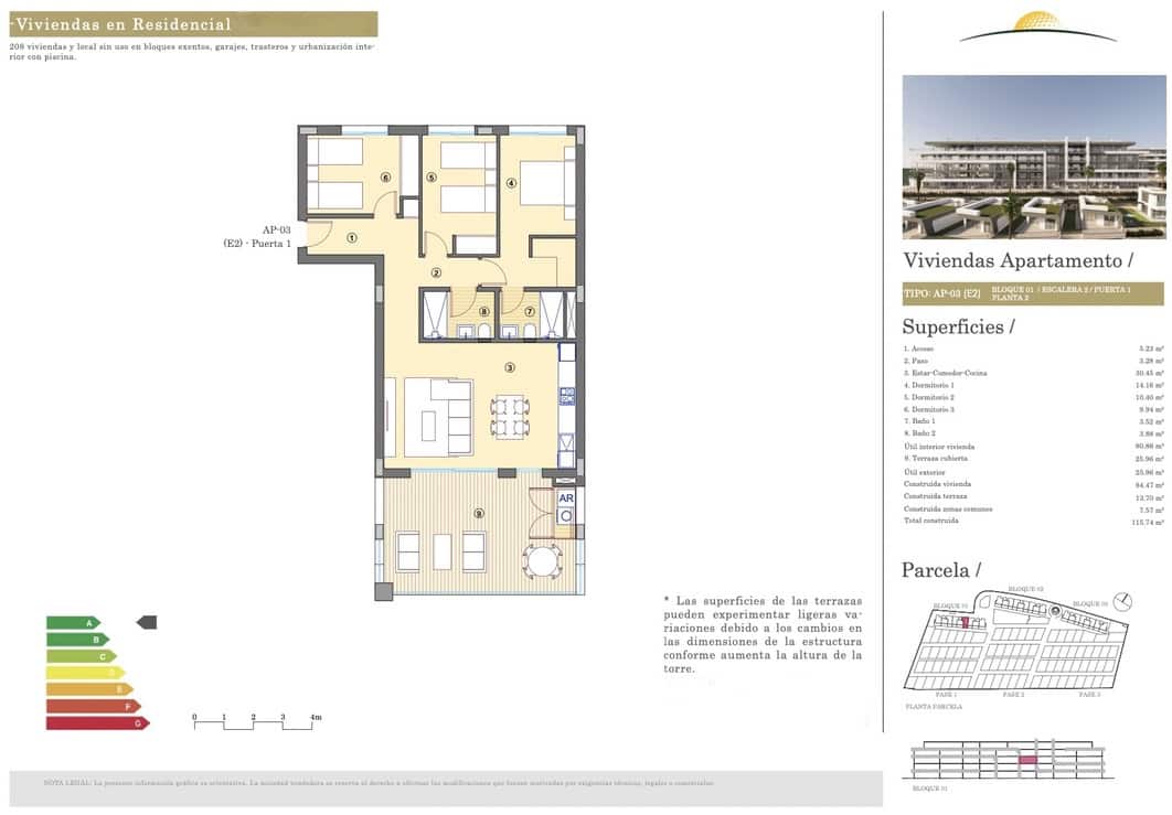 3 camera da letto Appartamento in vendita in Alicante citta con garage - 333.500 € (Rif: 9202069)