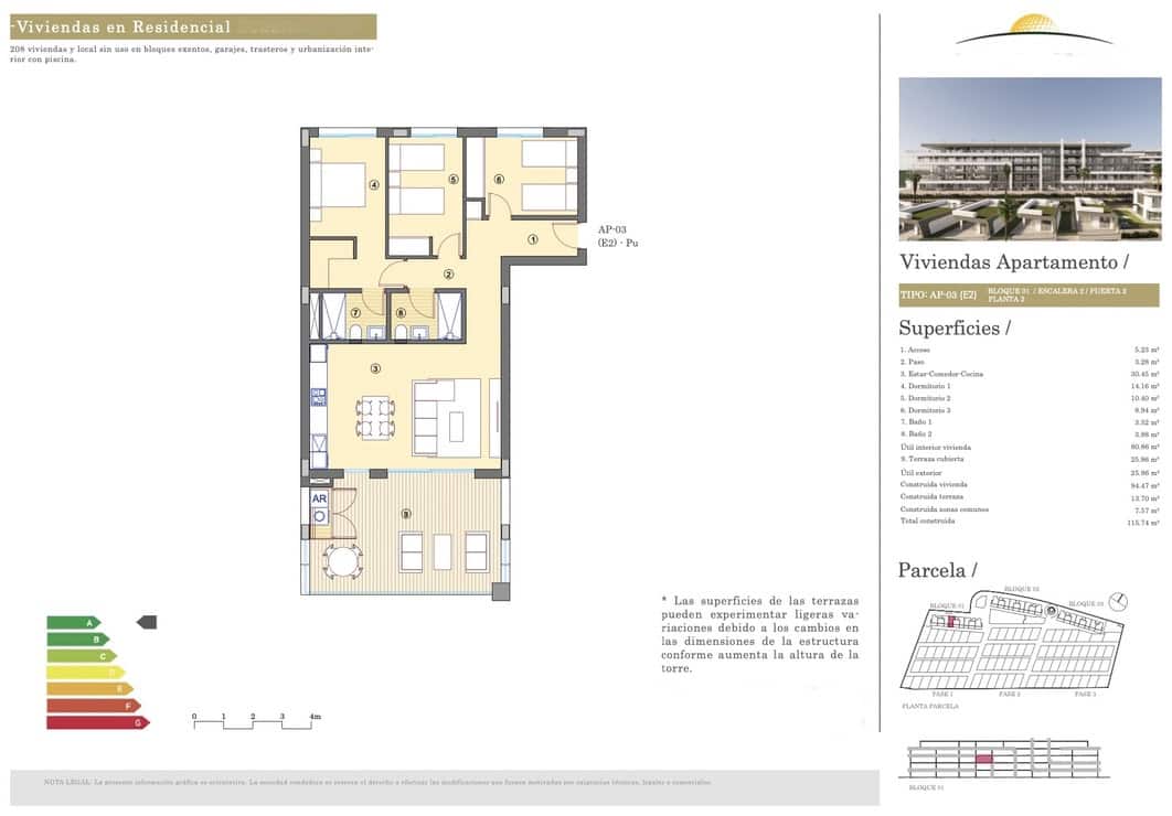 3 camera da letto Appartamento in vendita in Alicante citta con garage - 333.500 € (Rif: 9202069)