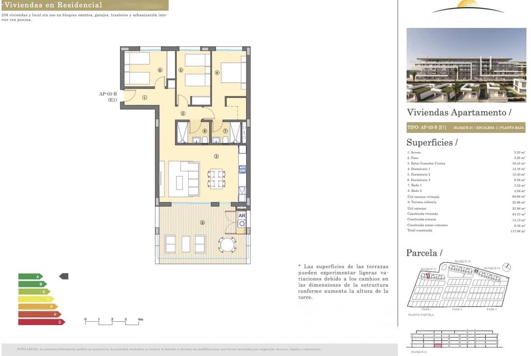 3 camera da letto Appartamento in vendita in Alicante citta con garage - 316.250 € (Rif: 9202072)