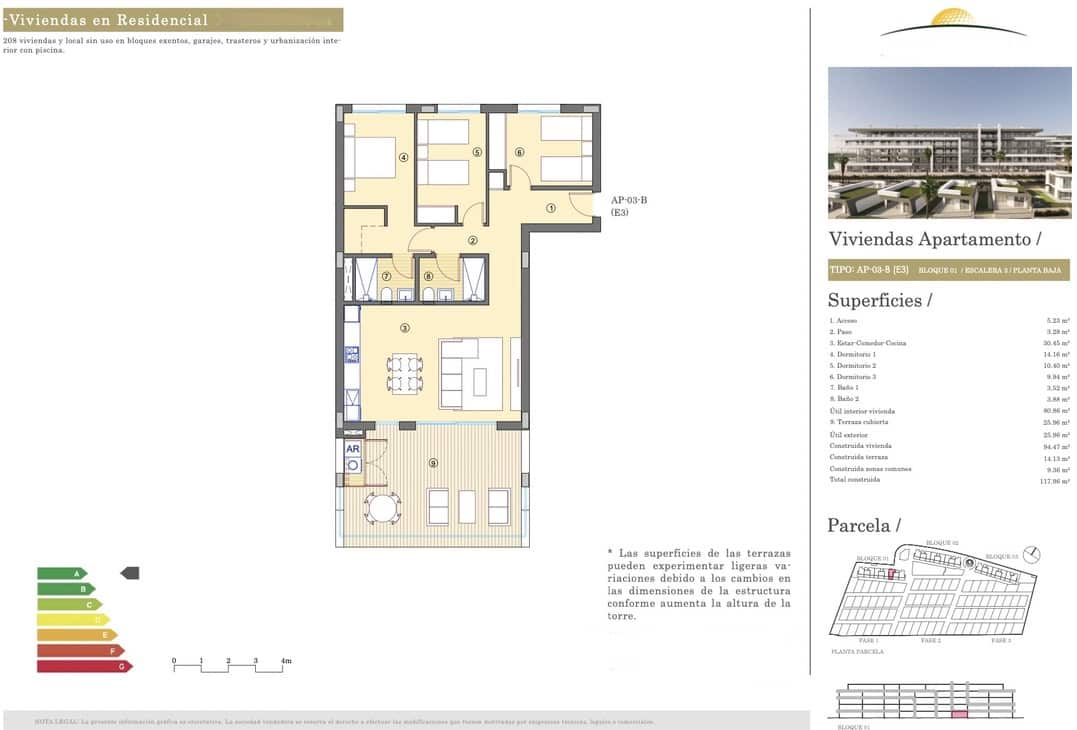 3 camera da letto Appartamento in vendita in Alicante citta con garage - 316.250 € (Rif: 9202072)