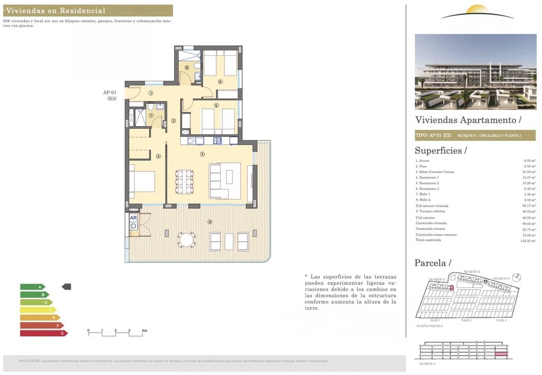3 camera da letto Appartamento in vendita in Alicante citta con garage - 355.000 € (Rif: 9207984)