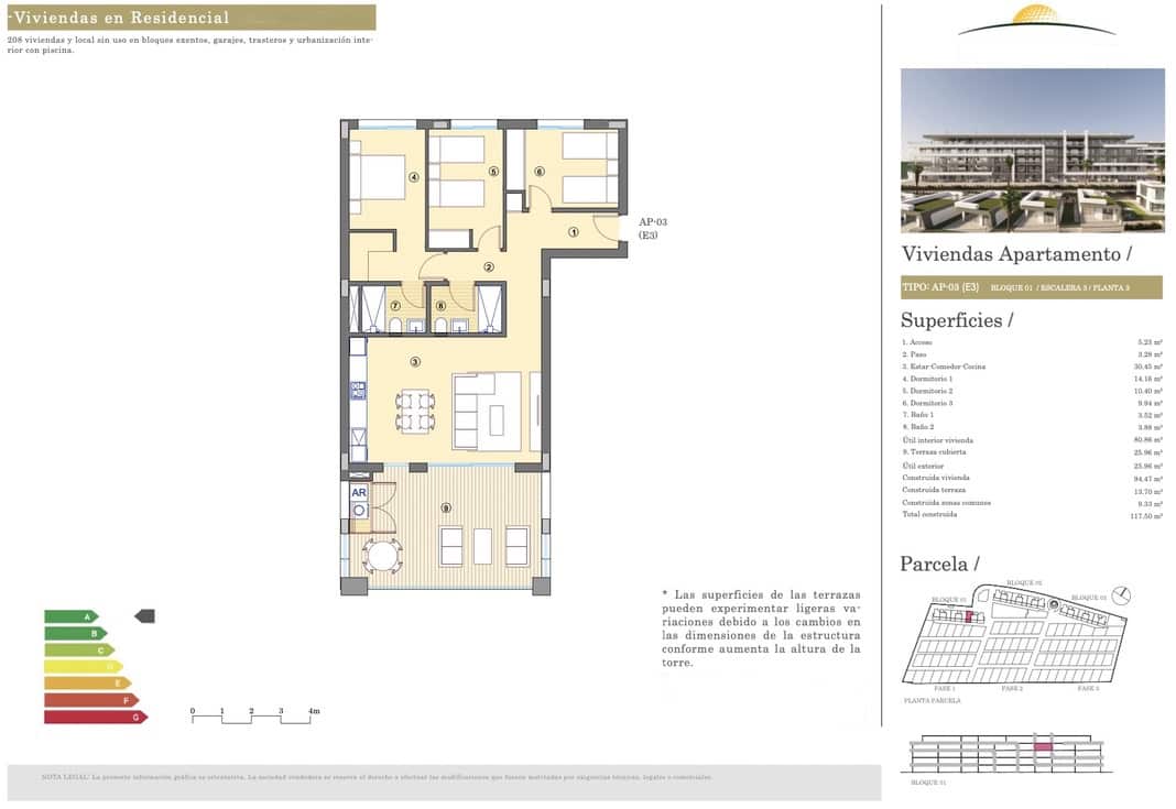 3 camera da letto Appartamento in vendita in Alicante citta con garage - 350.750 € (Rif: 9211109)
