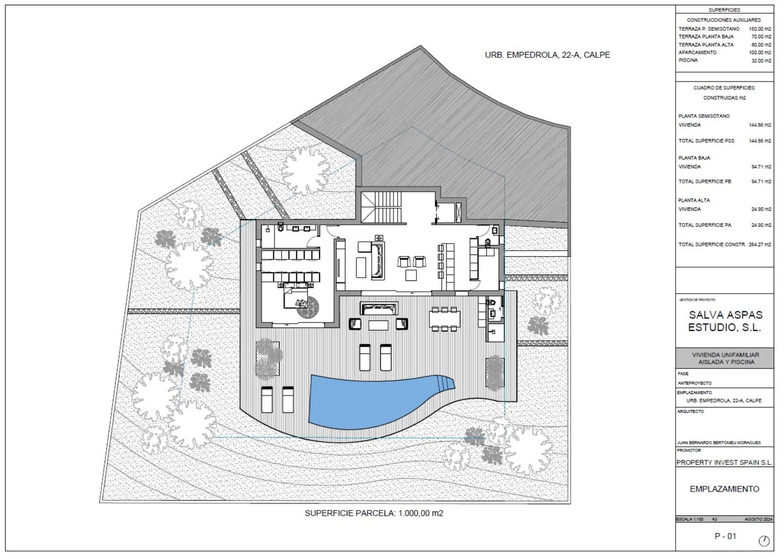 3 soverom Villa til salgs i Calpe / Calp - € 1 360 000 (Ref: 9972489)