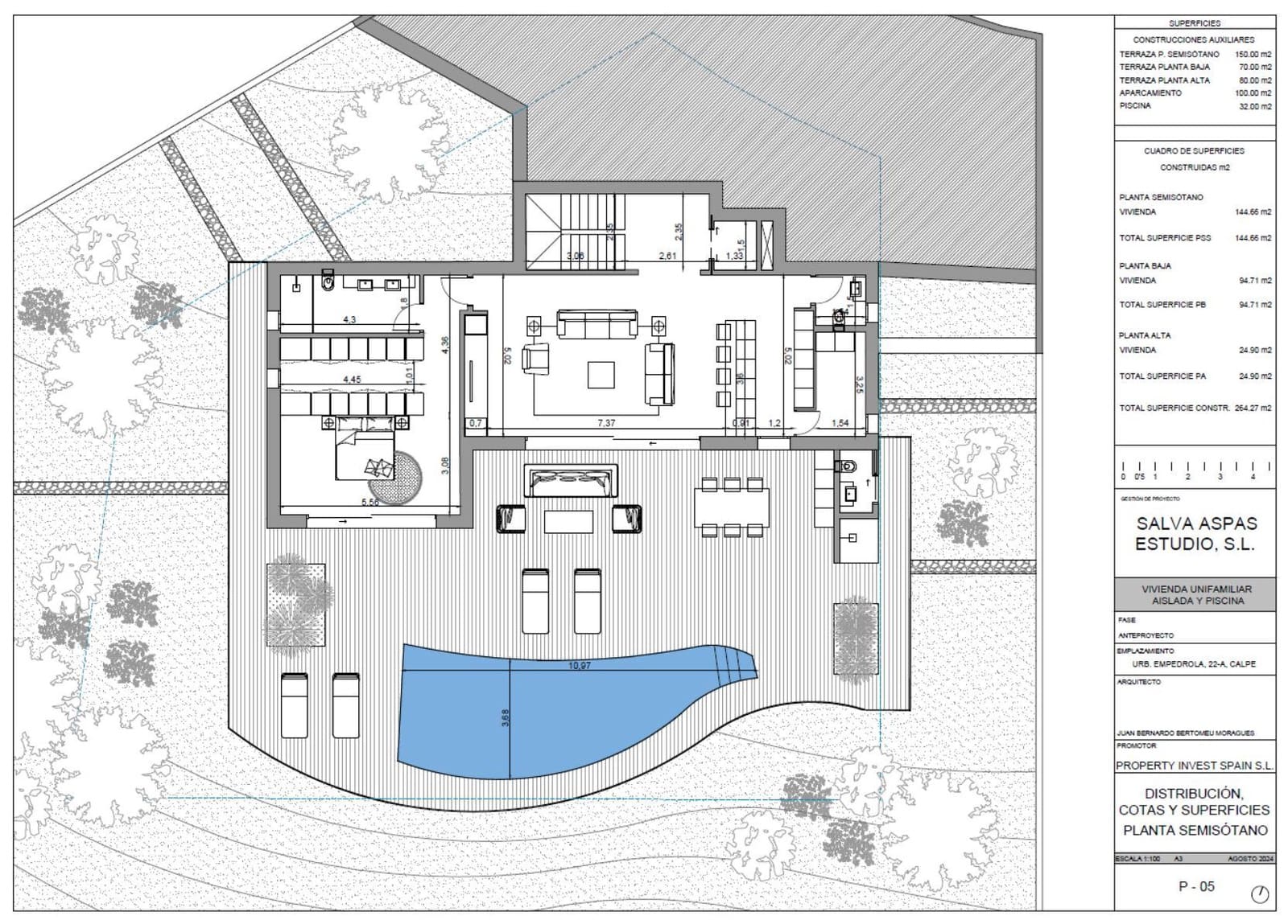 3 soverom Villa til salgs i Calpe / Calp - € 1 360 000 (Ref: 9972489)