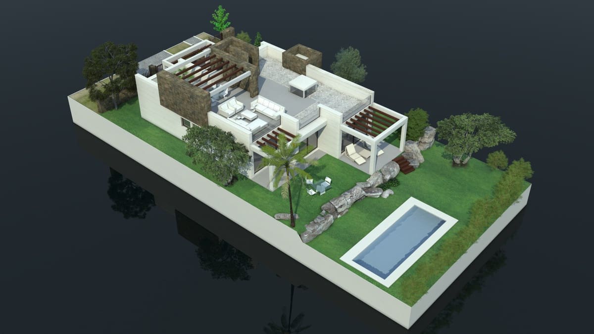 3 makuuhuone Huvila myytävänä paikassa Mijas Costa mukana uima-altaan - 1 125 000 € (Ref: 9473155)