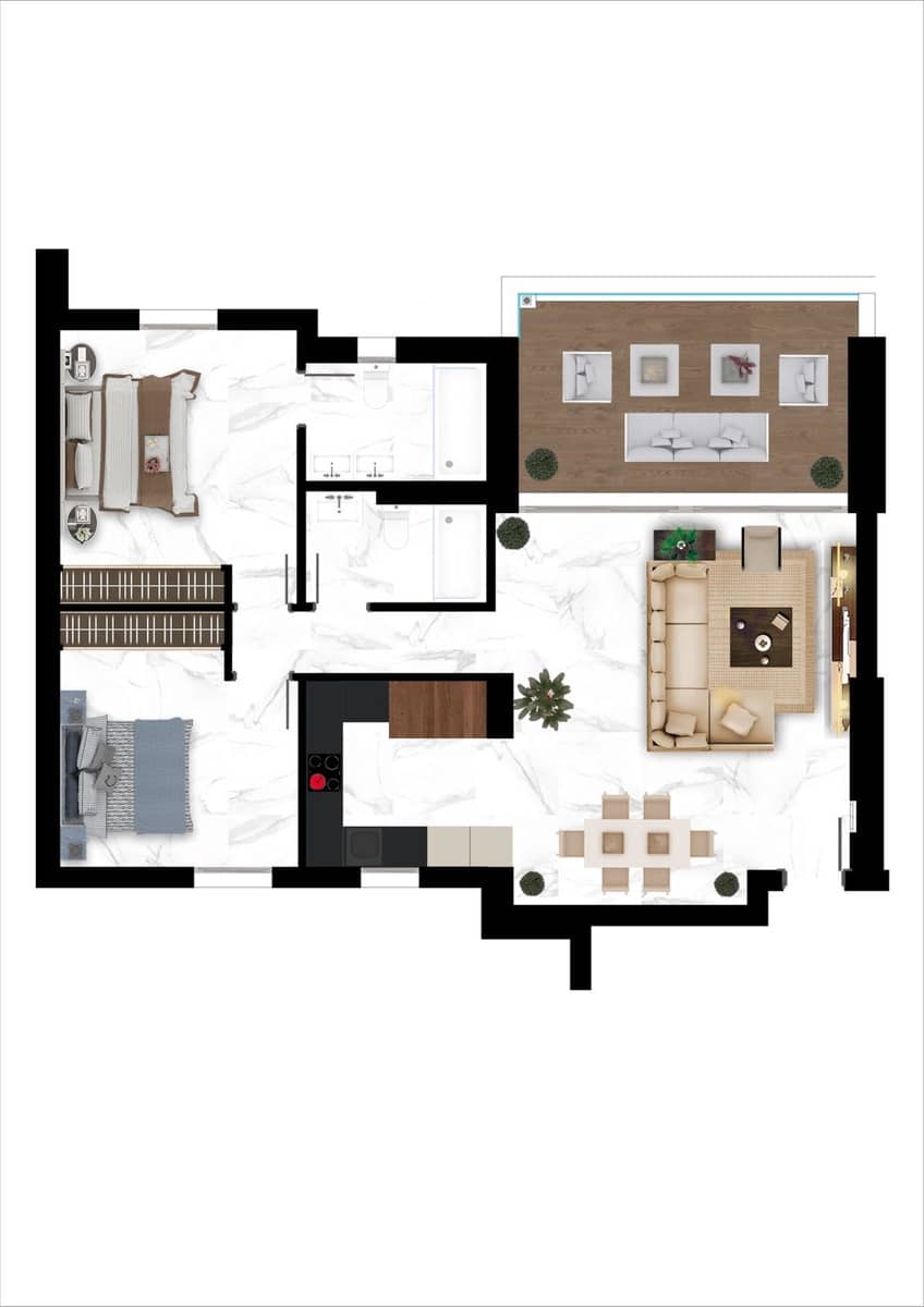 2 Zimmer Apartment zu verkaufen in San Pedro de Alcantara mit Pool - 645.000 € (Ref: 9576848)