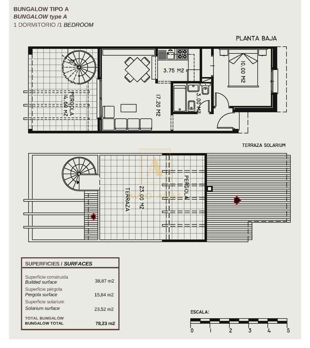 1 sypialnia Willa na sprzedaż w Calpe / Calp z basenem garażem - 200 000 € (Ref: 10012797)