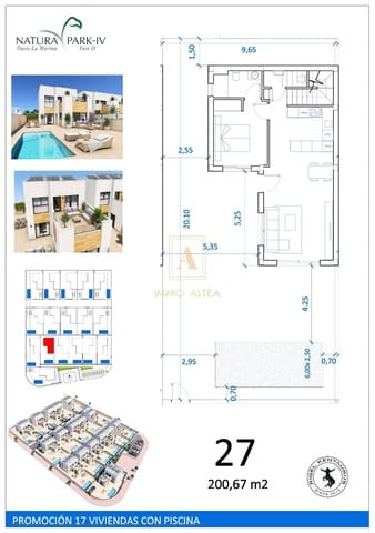 3 camera da letto Villa in vendita in San Fulgencio con piscina garage - 395.000 € (Rif: 10031425)