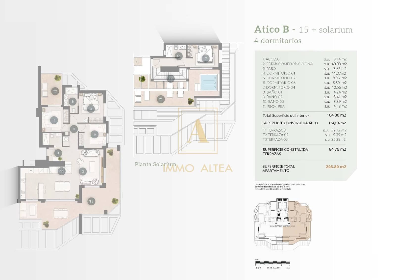 4 soverom Penthouse til salgs i Calpe / Calp med svømmebasseng garasje - € 915 000 (Ref: 10042463)