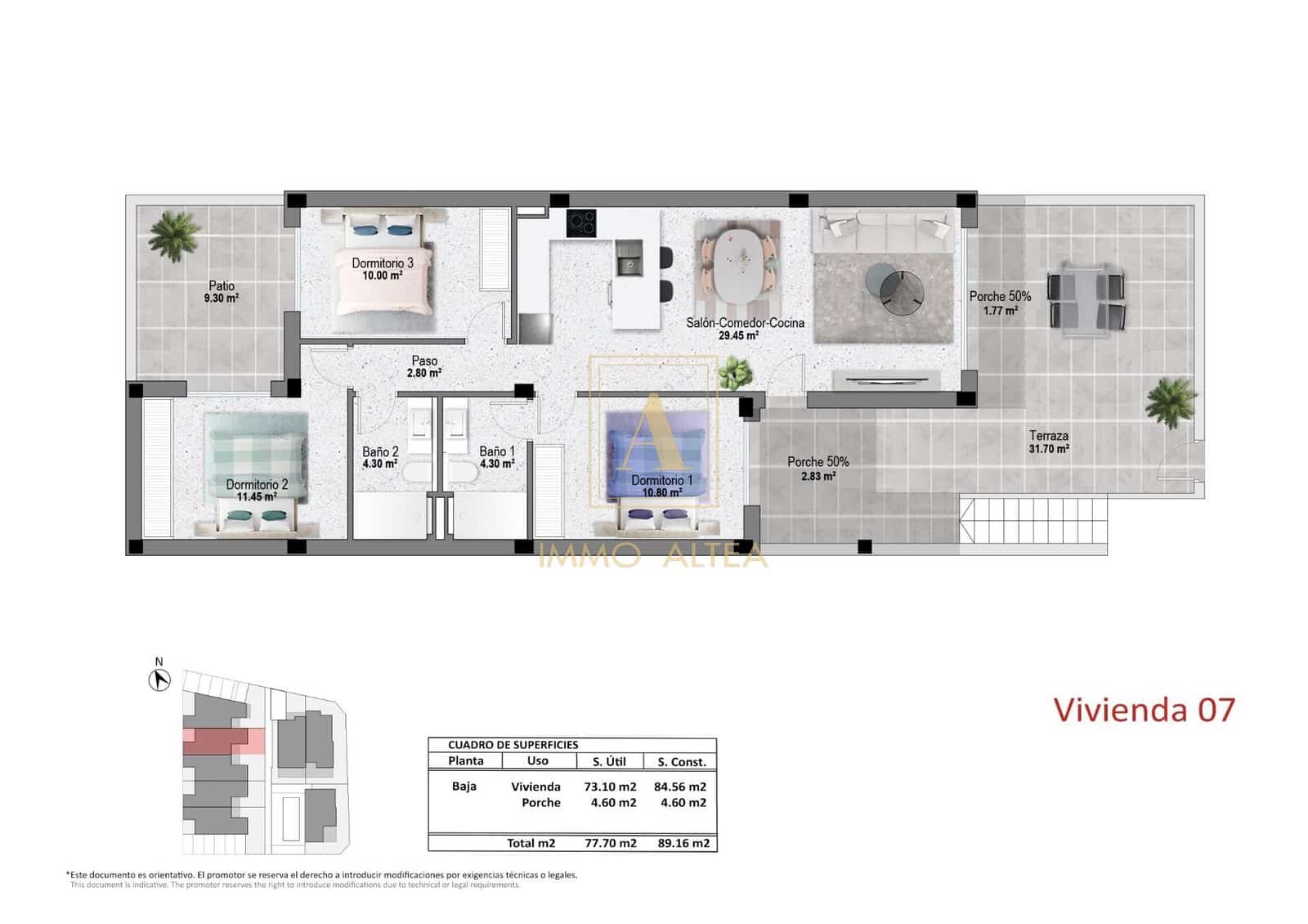 3 slaapkamer Villa te koop in Pilar de la Horadada met zwembad garage - € 299.900 (Ref: 10077572)
