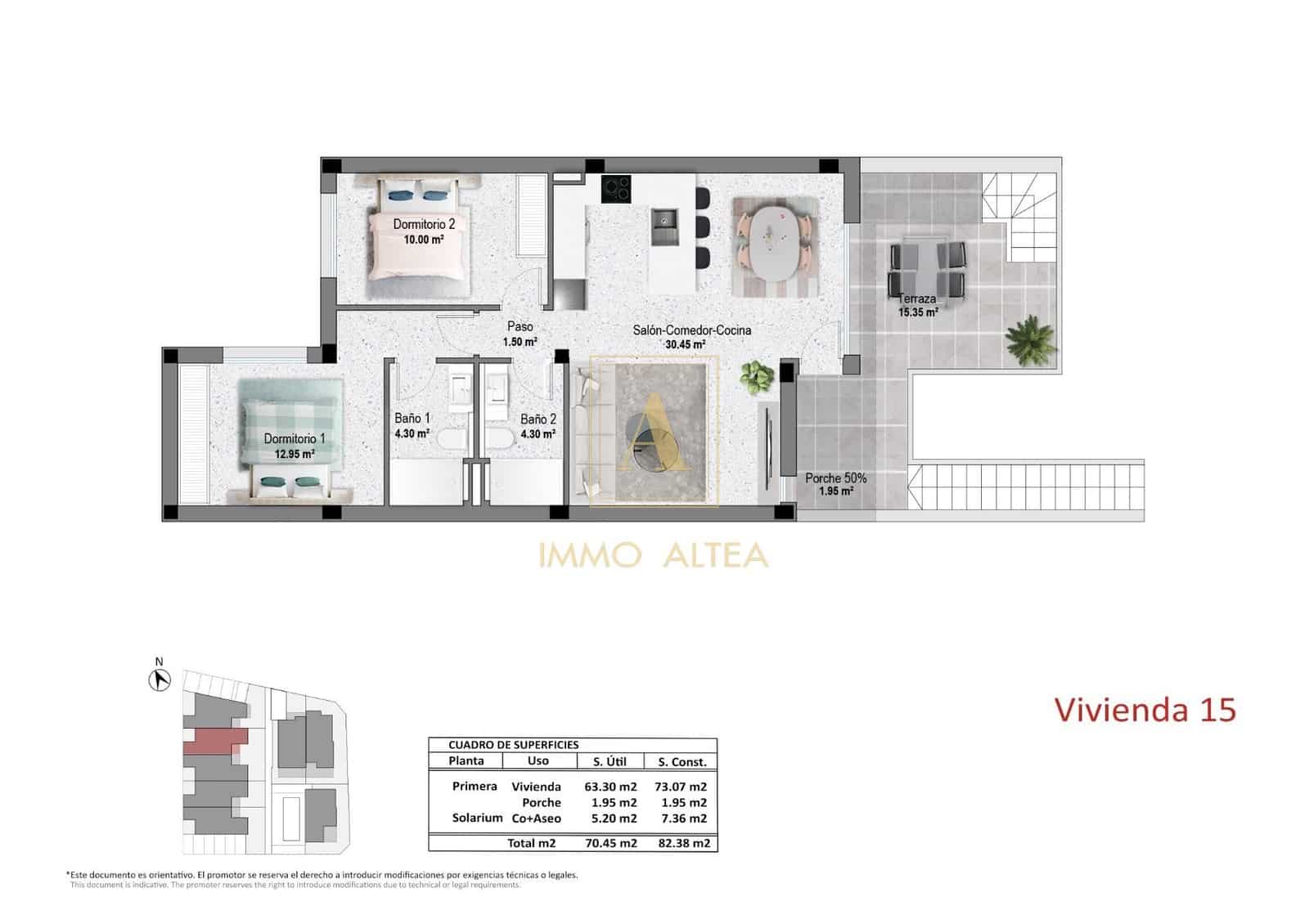 2 slaapkamer Villa te koop in Pilar de la Horadada met zwembad garage - € 319.900 (Ref: 10077573)